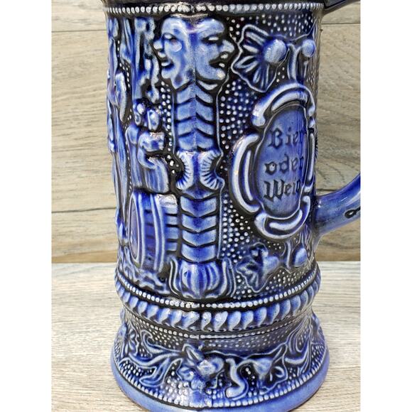 Arnels German Beer Stein Blue 3D - Picture 2 of 9